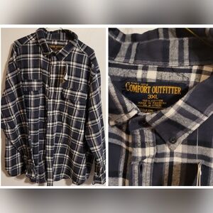 Flannel Irregular Work Shirts